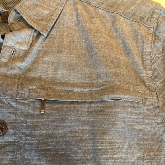 MOUNTAIN WAREHOUSE COCONUT TEXTURE SHORT SLEEVE BUTTON DOWN SHIRT - BNWT - Picture 4 of 11